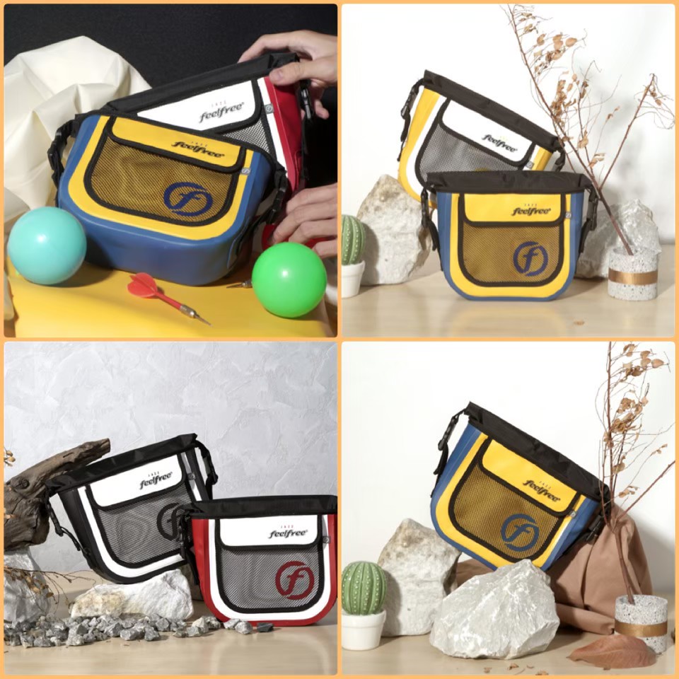 กระเป๋าสะพายกันน้ำ FEELFREE JAZZ 23 สี YELLOW / NAVY_2